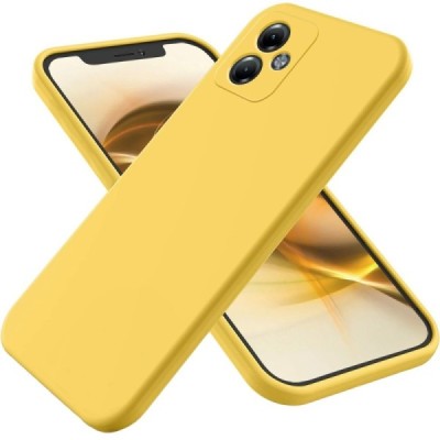 Motorola Moto G14 Shell kieto silikono (TPU) dėklas geltonas - nugarėlė | Priedai.lt