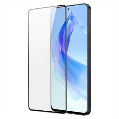 Huawei Honor 90 Lite (X50i) „Dux Ducis“ 9H Tempered Glass sustiprintos apsaugos juodas pilnai dengiantis apsauginis ekrano stikl