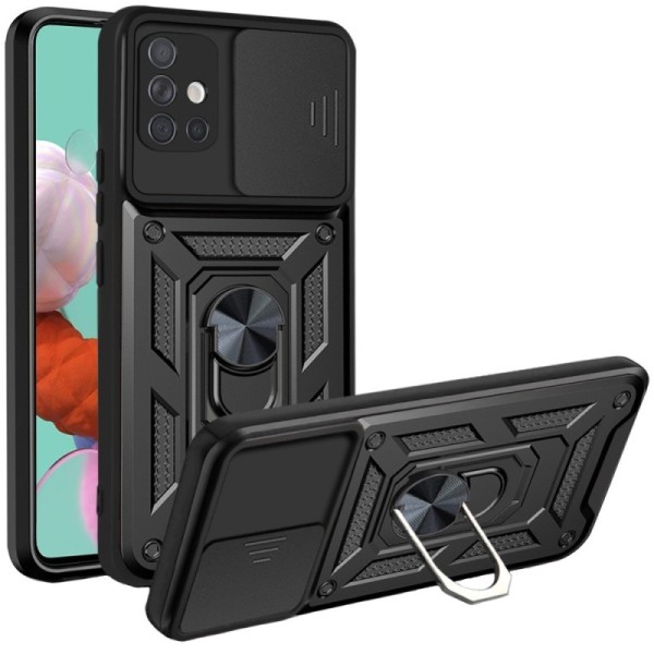 „Kickstand“ sustiprintos apsaugos dėklas - juodas (Galaxy A51)