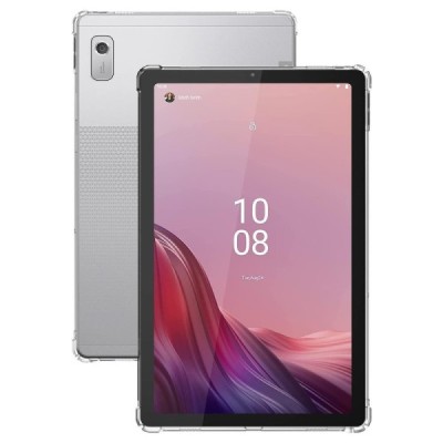 Lenovo Tab M9 9" sustiprintos apsaugos kieto silikono TPU skaidrus dėklas - nugarėlė | Priedai.lt