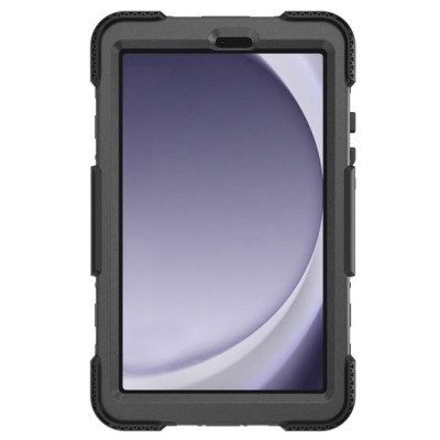 Samsung Galaxy Tab A9 reinforced protection (360°) black case - back | Priedai.lt