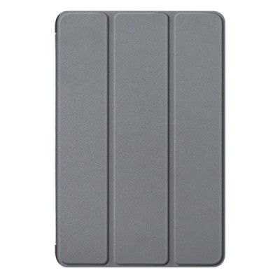 Samsung Galaxy Tab A11+ / A9+ flip grey leather case - book (foldable) | Priedai.lt