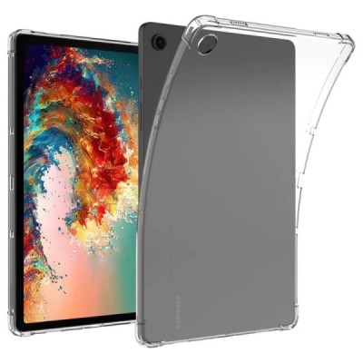 Samsung Galaxy Tab A11+ / A9+ hard silicone TPU transparent case - back | Priedai.lt