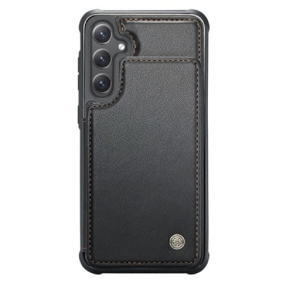 Samsung Galaxy S23 FE (Fan Edition) „CaseMe“ Wallet juodas dėklas - nugarėlė | Priedai.lt