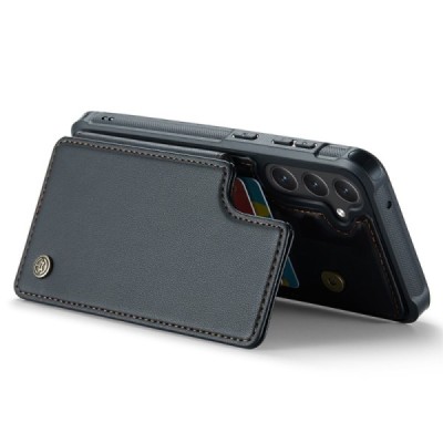 Samsung Galaxy S23 FE (Fan Edition) „CaseMe“ Wallet juodas dėklas - nugarėlė | Priedai.lt