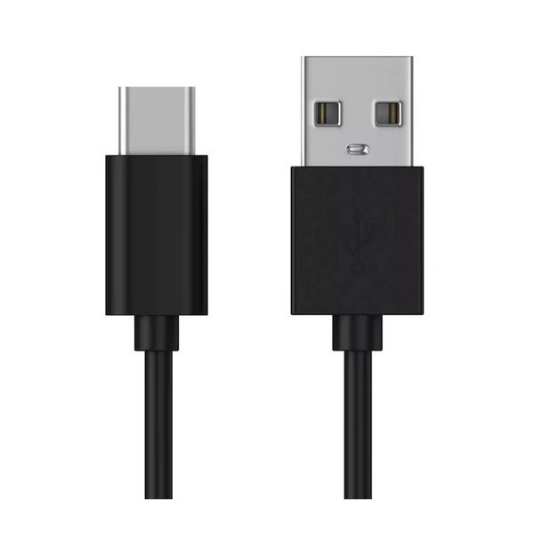 USB Type-C laidas - juodas (1 m. / 3A)