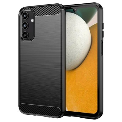 Samsung Galaxy A15 5G (SM-A156B) „Carbon“ kieto silikono TPU juodas dėklas - nugarėlė | Priedai.lt