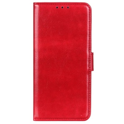 Xiaomi Redmi 13C (Poco C65) atverčiamas raudonas odinis dėklas, knygutė - piniginė | Priedai.lt