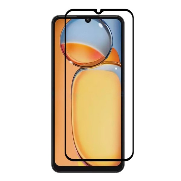„Rurihai“ Tempered Glass pilnai dengiantis apsauginis ekrano stiklas 2.5D - juodas (Redmi 13C / Poco C65)