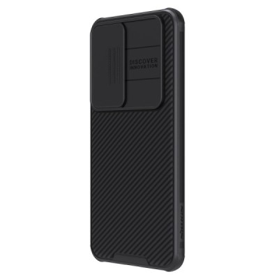 Samsung Galaxy S24 (SM-S921) „Nillkin“ CamShield Pro Magnetic juodas dėklas, nugarėlė su kameros apsauga | Priedai.lt