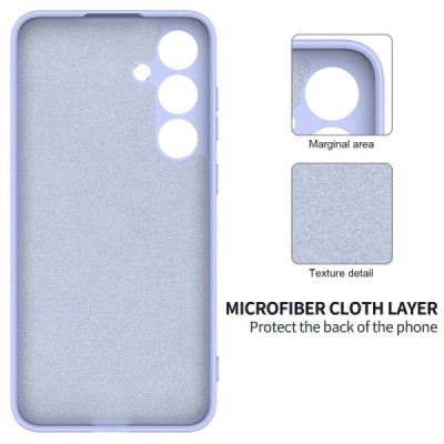 Samsung Galaxy S24+ (SM-S926) Shell kieto silikono (TPU) dėklas violetinis - nugarėlė | Priedai.lt