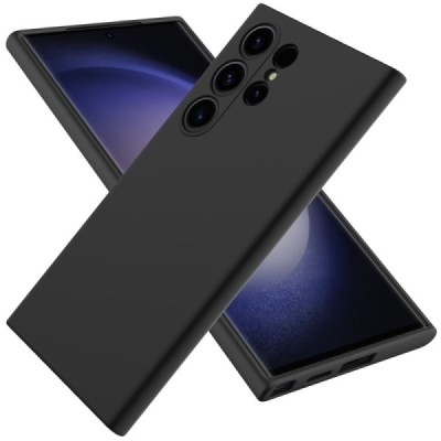 Samsung Galaxy S24 Ultra (SM-S928) Shell kieto silikono (TPU) dėklas juodas - nugarėlė | Priedai.lt