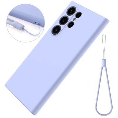 Samsung Galaxy S24 Ultra (SM-S928) Shell kieto silikono (TPU) dėklas violetinis - nugarėlė | Priedai.lt