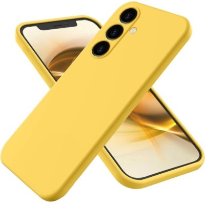 Samsung Galaxy A25 (SM-A256) Shell kieto silikono (TPU) dėklas geltonas - nugarėlė | Priedai.lt