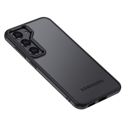 Samsung Galaxy S24 (SM-S921) Armor skaidrus juodos spalvos apvadais kieto silikono (TPU) dėklas | Priedai.lt