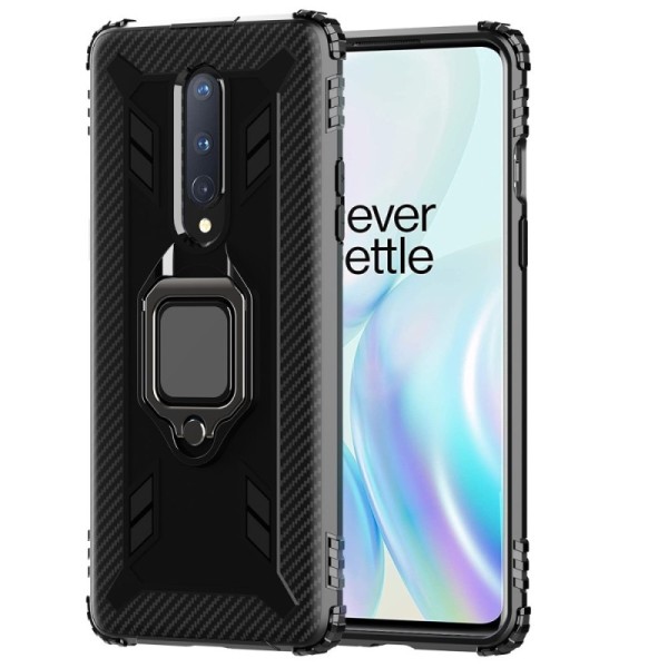 „Kickstand“ sustiprintos apsaugos dėklas - juodas (OnePlus 8)
