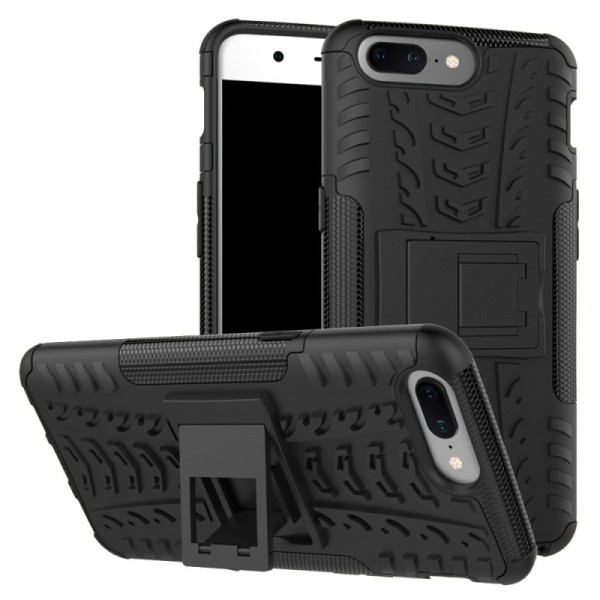„Kickstand“ sustiprintos apsaugos dėklas - juodas (OnePlus 5)