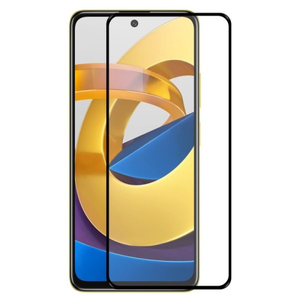 „Hat-Prince“ Tempered Glass apsauginis ekrano stiklas 0.26 mm - juodas (Poco M4 Pro 5G / Redmi Note 11 5G)