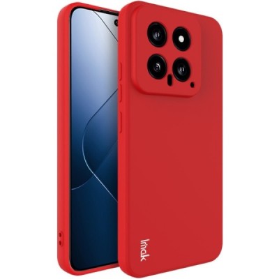 Xiaomi 14 „Imak“ kieto silikono TPU raudonas dėklas - nugarėlė | Priedai.lt