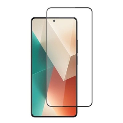 Xiaomi Redmi Note 13 4G „Mocolo“ 9H 2.5D Tempered Glass sustiprintos apsaugos juodas pilnai dengiantis apsauginis ekrano stiklas