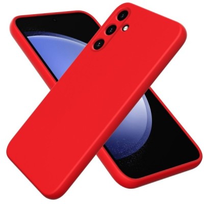 Samsung Galaxy A55 5G (SM-A556E) Shell kieto silikono (TPU) dėklas raudonas - nugarėlė | Priedai.lt