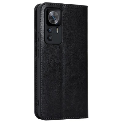 „Deluxe“ Xiaomi 12T (12T Pro) juodas odinis atverčiamas dėklas | Priedai.lt