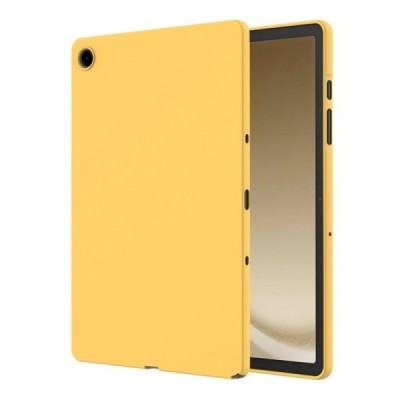 Samsung Galaxy Tab A9+ Shell hard silicone TPU yellow case - back | Priedai.lt
