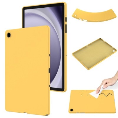 Samsung Galaxy Tab A9+ Shell hard silicone TPU yellow case - back | Priedai.lt