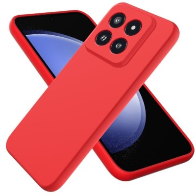 Xiaomi 14 Pro Shell kieto silikono (TPU) dėklas raudonas - nugarėlė | Priedai.lt