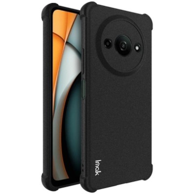 Xiaomi Redmi A3 (Poco C61) Imak sustiprintos apsaugos kieto silikono TPU juodas dėklas - nugarėlė | Priedai.lt