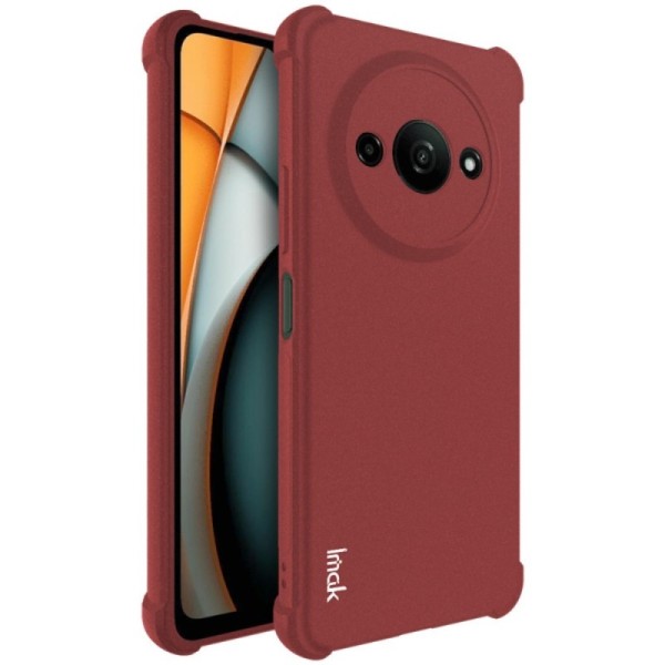 „Imak“ sustiprintos apsaugos kieto silikono (TPU) dėklas - bordo (Redmi A3 / Poco C61)