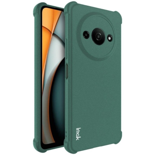 „Imak“ sustiprintos apsaugos kieto silikono (TPU) dėklas - žalias (Redmi A3 / Poco C61)