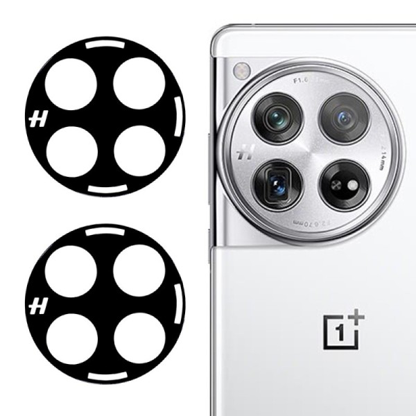 „Premium“ apsauginiai galinės kameros stiklai 0.3 mm - juodi (OnePlus 12)