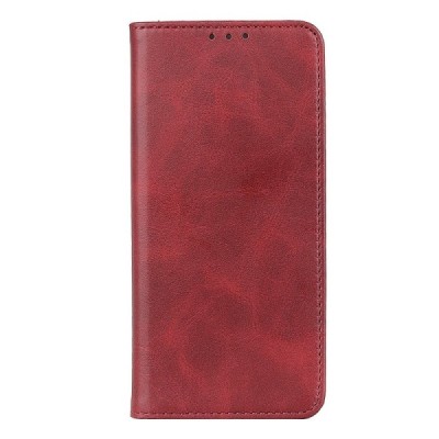 Xiaomi Redmi Note 13 4G „Split“ raudonas odinis atverčiamas dėklas - knygutė | Priedai.lt