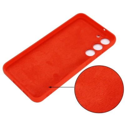 Samsung Galaxy S23 (SM-S911) Shell kieto silikono (TPU) dėklas raudonas - nugarėlė | Priedai.lt