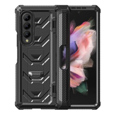 „Rugged“ Charcoal Fibre dėklas Samsung Galaxy Z Fold3 5G (F926B) juodas | Priedai.lt