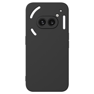 Nothing Phone 2a (2a Plus) Shell hard silicone (TPU) case black - back | Priedai.lt