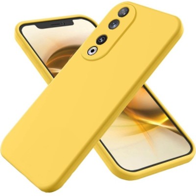 Huawei Honor 90 Shell hard liquid silicone (TPU) yellow case - cover | Priedai.lt