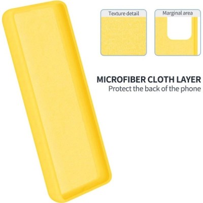 Huawei Honor 90 Shell hard liquid silicone (TPU) yellow case - cover | Priedai.lt