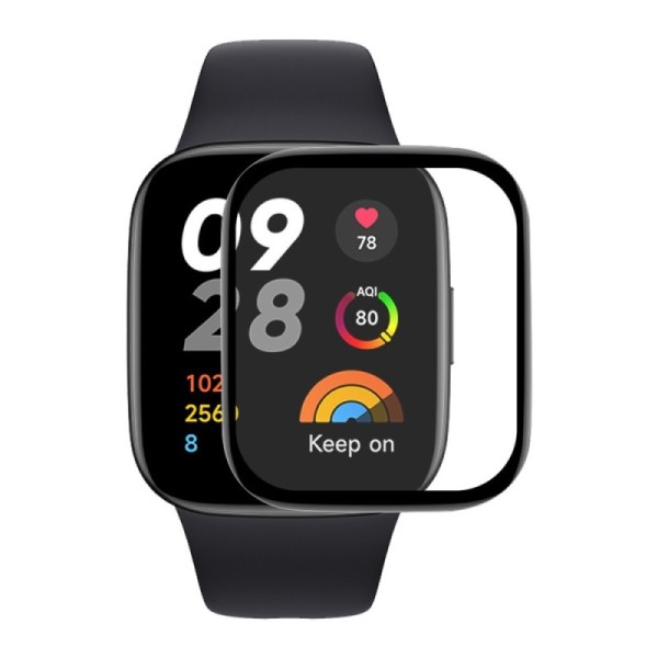 „Enkay“ protective screen glass 0.2 mm - black (Xiaomi Redmi Watch 3 Lite / Watch 3 Active)
