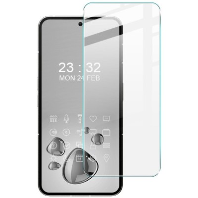 Nothing Phone 2a (2a Plus) „Imak“ 9H (partial coverage) enhanced protection transparent protective screen glass 0.3 mm | Priedai