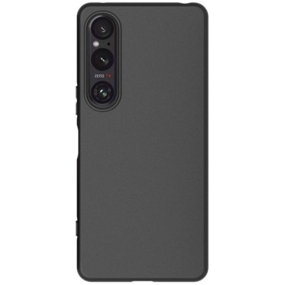 Sony Xperia 1 VI hard silicone (TPU) black case - cover | Priedai.lt
