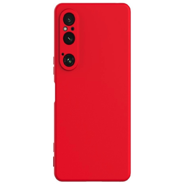 „Shell“ hard silicone (TPU) case - red (Xperia 1 VI)