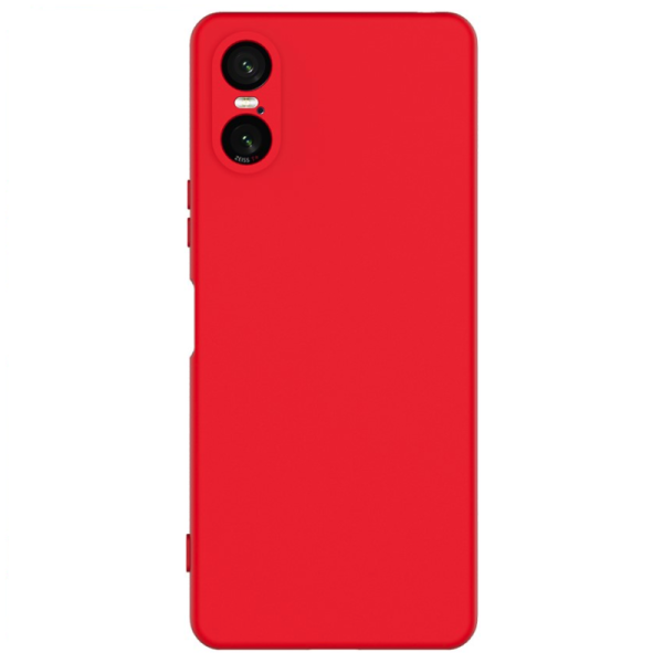 „Shell“ hard silicone (TPU) case - red (Xperia 10 VI)