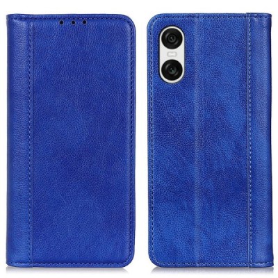Sony Xperia 10 VI Binfen Solid Flip Book Case - Blue | Priedai.lt
