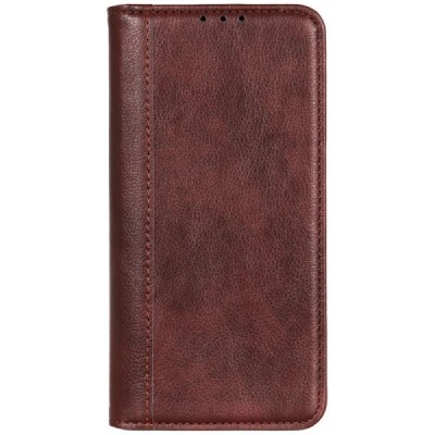 Sony Xperia 10 VI Binfen Solid Flip Book Case - Brown | Priedai.lt