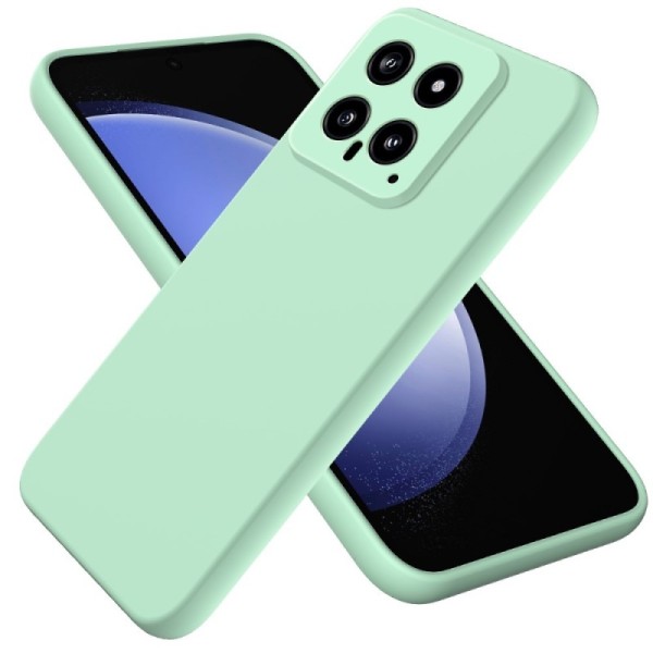 „Shell“ hard silicone (TPU) case - green (Xiaomi 14)