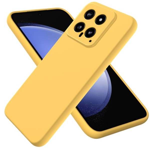 „Shell“ hard silicone (TPU) case - yellow (Xiaomi 14)