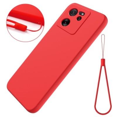 Xiaomi 13T / 13T Pro Shell hard liquid silicone (TPU) red case - cover | Priedai.lt