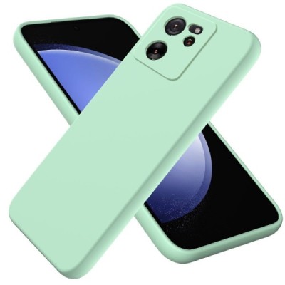 Xiaomi 13T / 13T Pro Shell hard liquid silicone (TPU) green case - cover | Priedai.lt